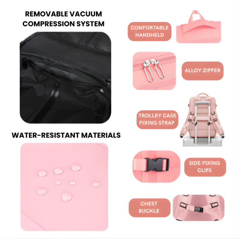 Sac à dos de voyage avec compression sous vide miniature 4